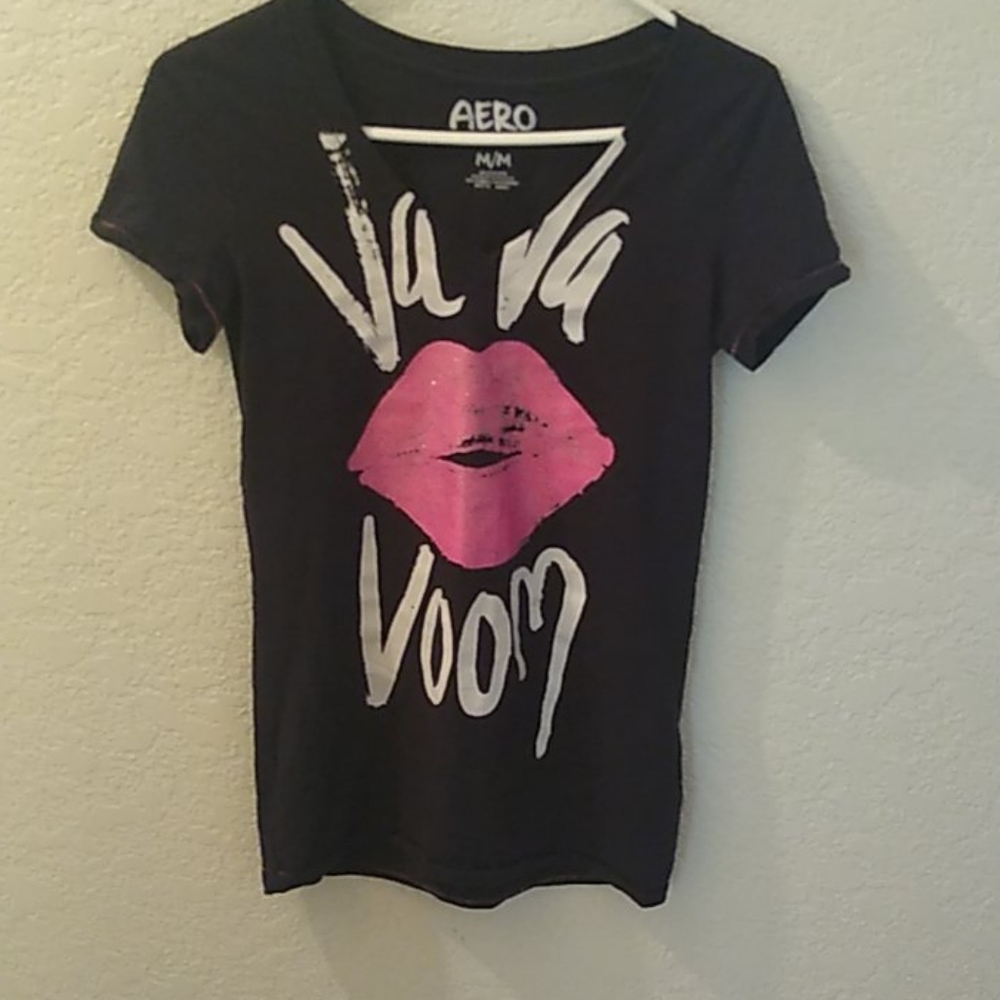 Aeropostale V-Neck Va Va Voom Tee Shirt